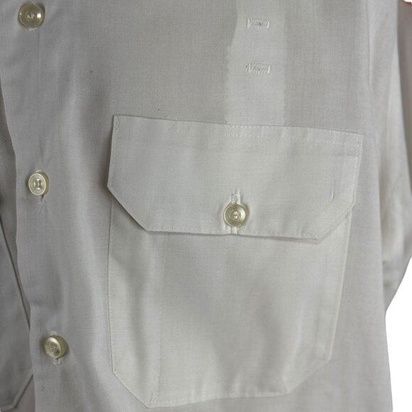 Vintage South Euclid Fire Department 70's XL White Button Down Uniform Shirt - Picture 10 of 13